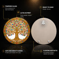 Jewel Tree Of Life with walnut frame