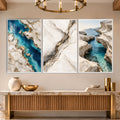 Coastal Marble with white frame