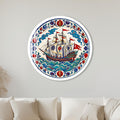 Ottoman Sailing Ship with white frame