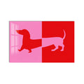 Artronauts Glass Print Pop Art Dachshund Glass Wall Art