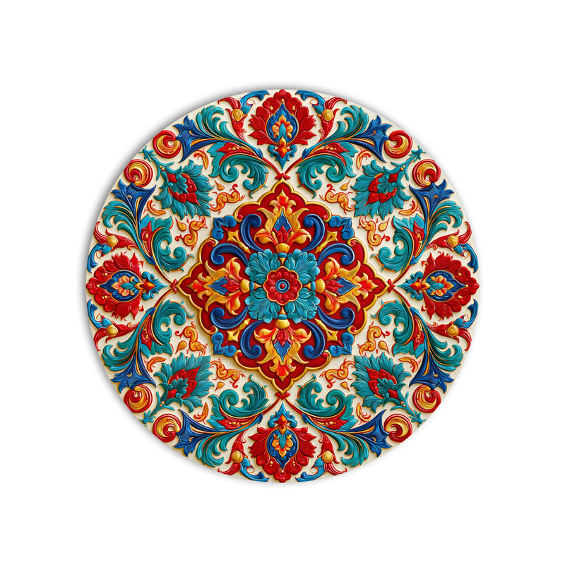 Ornate Floral Medallion product shot on white background