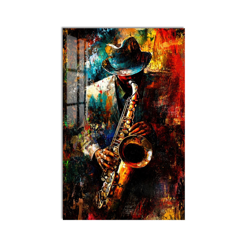 Saxophone In Colour product shot on white background