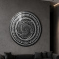 Midnight Mandala Spiral close-up angled detail
