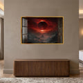 Crimson Eclipse Kingdom with gold frame