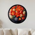 Fiery Tulip Bouquet with black frame