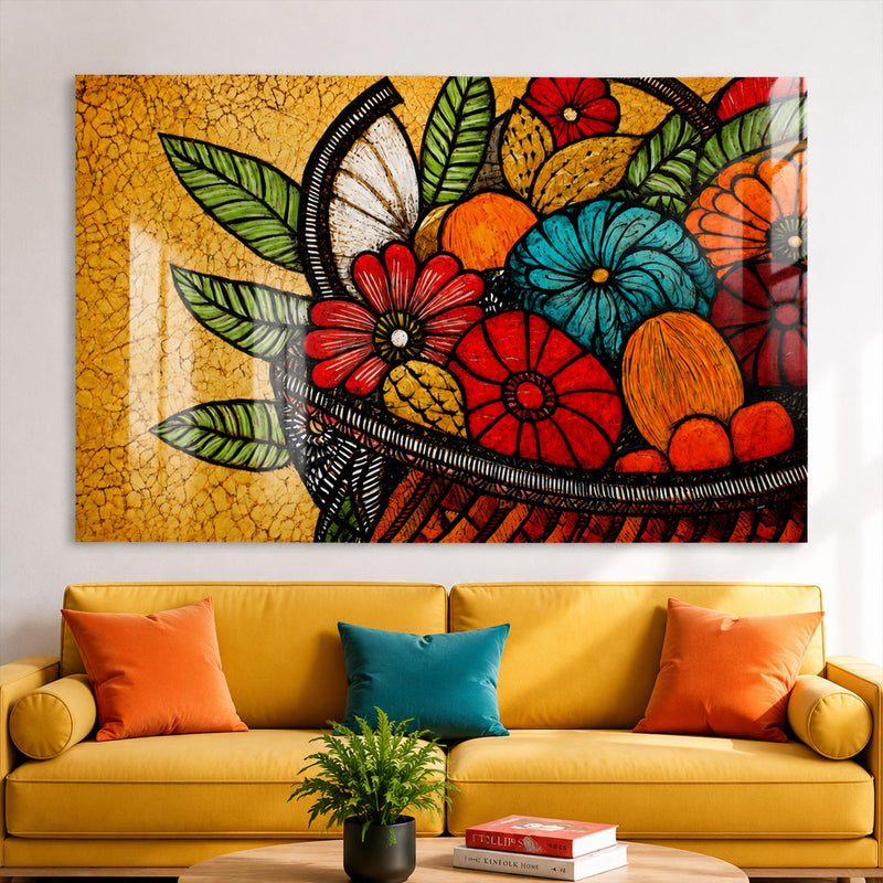 Rustic Floral Basket lifestyle view
