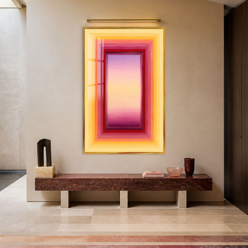Sunset Portal with gold frame