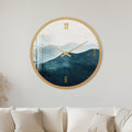 Misty Mountain Layers with gold frame