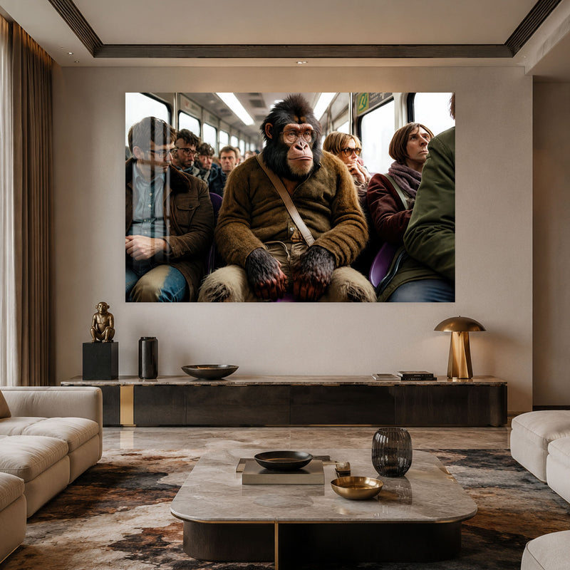 Chimpanzee Train Commuter lifestyle view