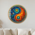 Cosmic Yin Yang with black frame