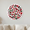 Crimson Leaf Canopy with white frame