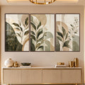 Botanical Harmony with walnut frame