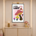Pop Art Mushrooms with black frame
