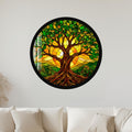 Sunlit Tree Of Life with black frame