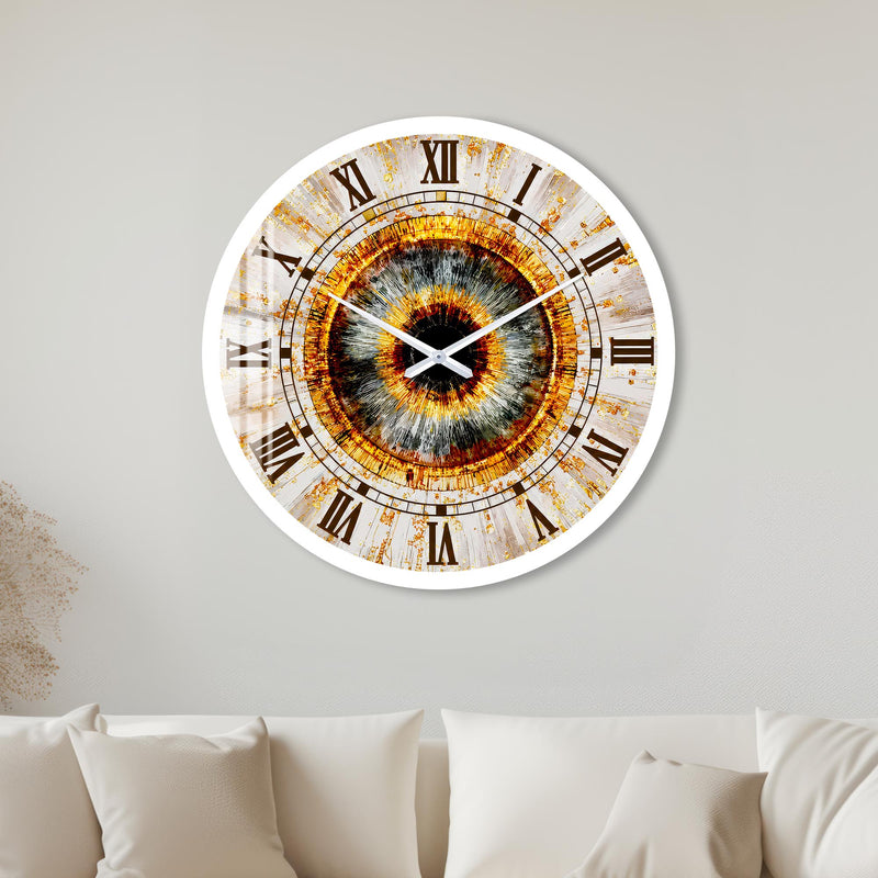 Golden Iris with white frame