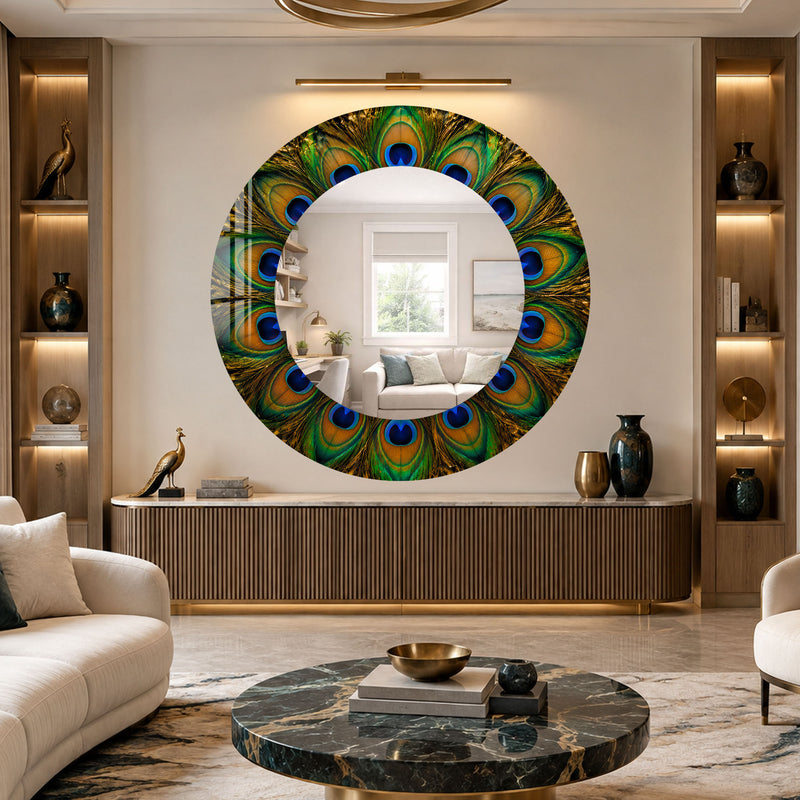Peacock Feather Halo lifestyle view