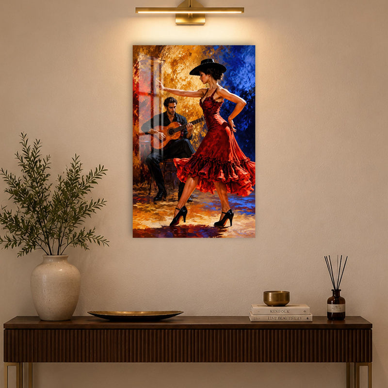 Flamenco Duet with black frame