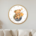 Starlit Teddy Bear with gold frame