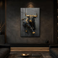 Golden Charging Bull lifestyle view