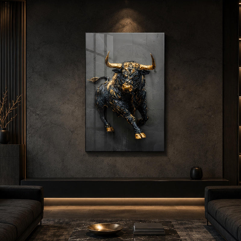 Golden Charging Bull lifestyle view