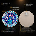 Ottoman Tulip Garden — tempered glass, ultra HD print, ready to hang