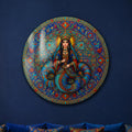 Anatolian Mosaic Muse — tempered glass, ultra HD print, ready to hang