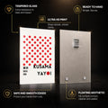 Kusama Tokyo Dots — tempered glass, ultra HD print, ready to hang