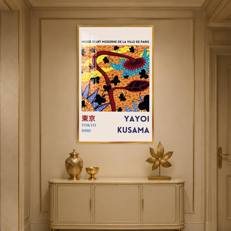 Tokyo Butterfly Garden with gold frame