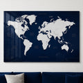Navy World Map lifestyle view
