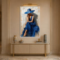 Sapphire Elegance with white frame