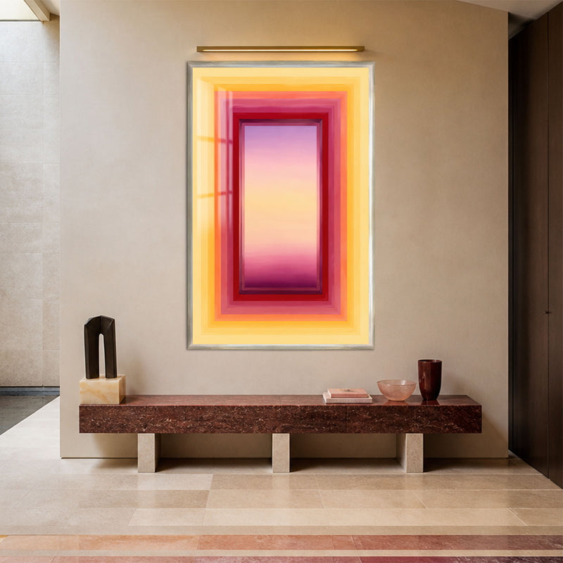 Sunset Portal with silver frame