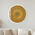 Golden Ray Disc with white frame