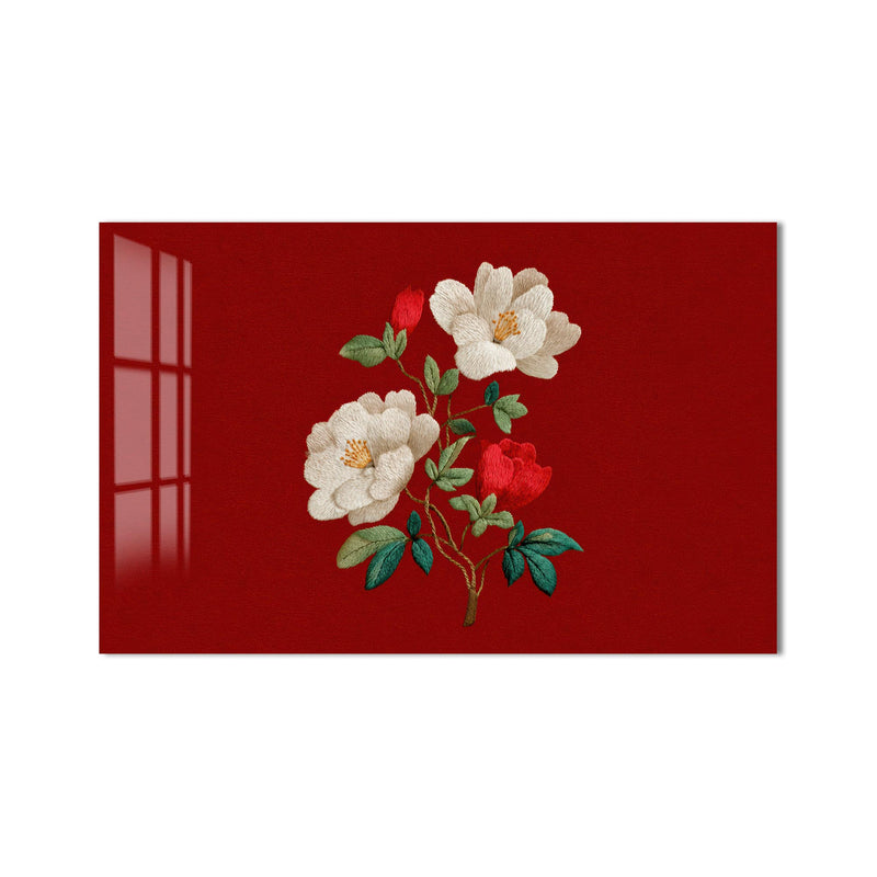 Crimson Floral Elegance product shot on white background