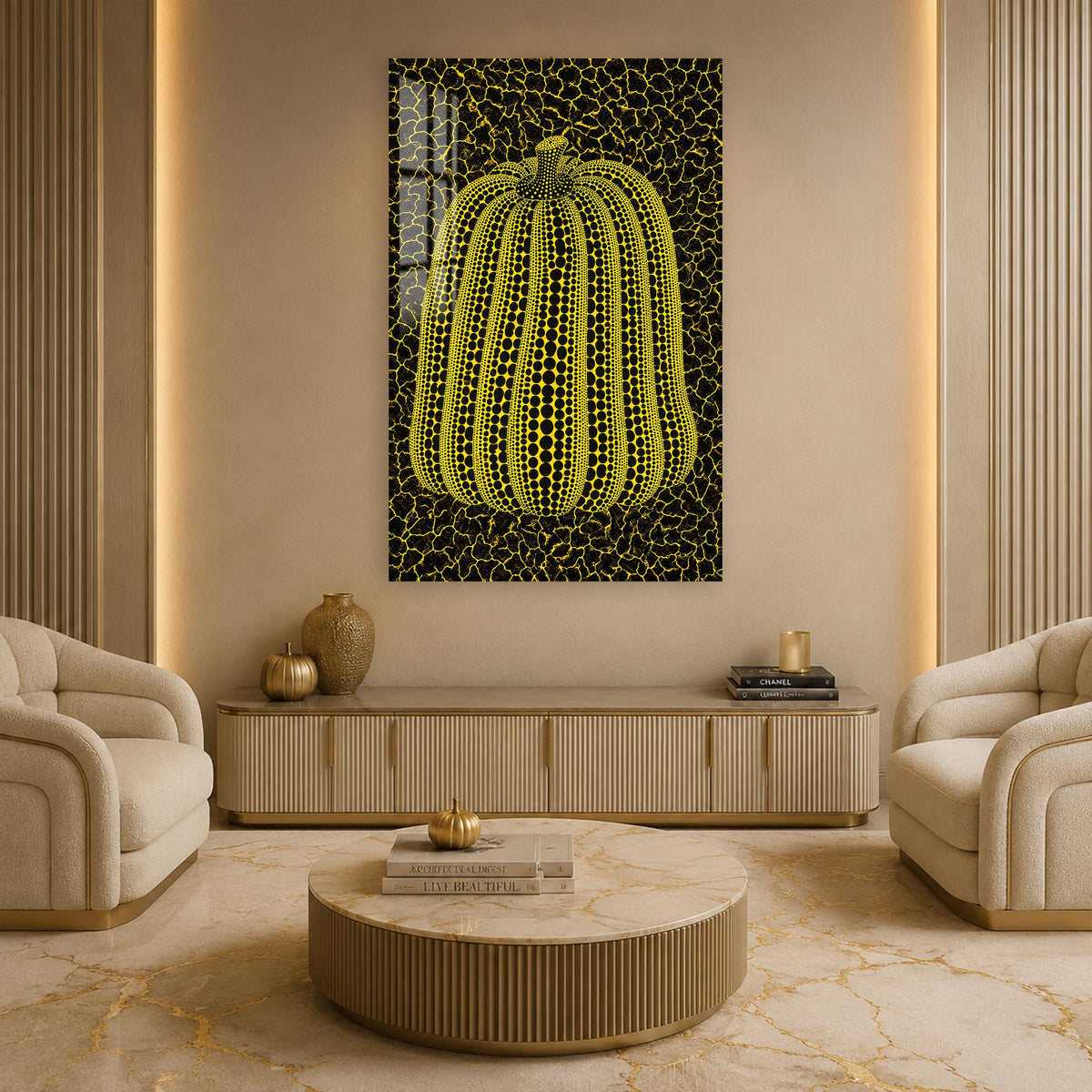 Dotted Golden Pumpkin lifestyle view