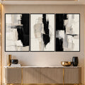 Neutral Abstract II with black frame