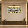 Bamboo Grove with gold frame