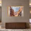 Desert Canyon Vista with gold frame
