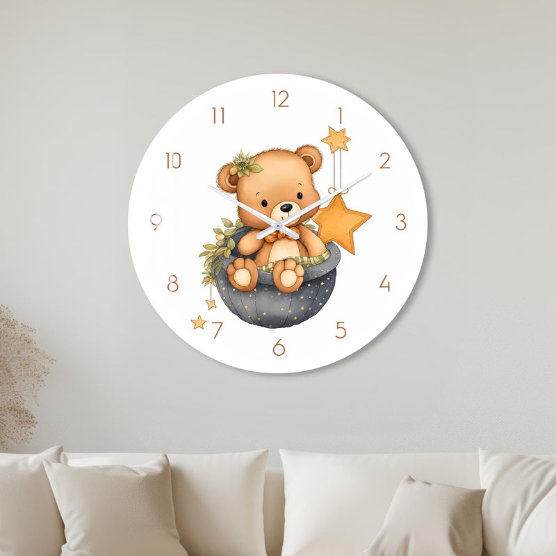 Starlit Teddy Bear with white frame