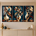 Golden Botanical Vase with black frame
