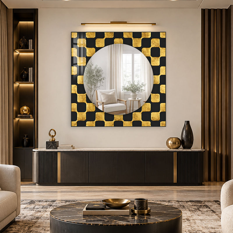 Gilded Geometric Reflections lifestyle view
