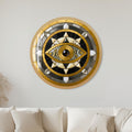Art Deco Metallic Evil Eye with gold frame
