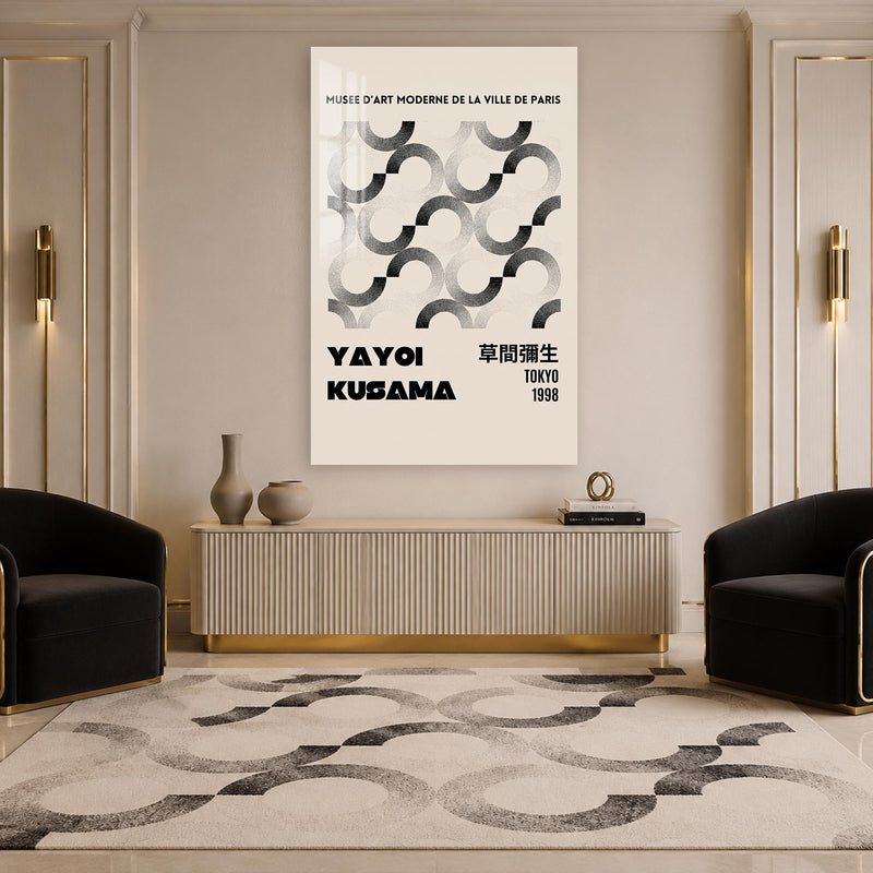 Yayoi Kusama Retro Poster lifestyle view