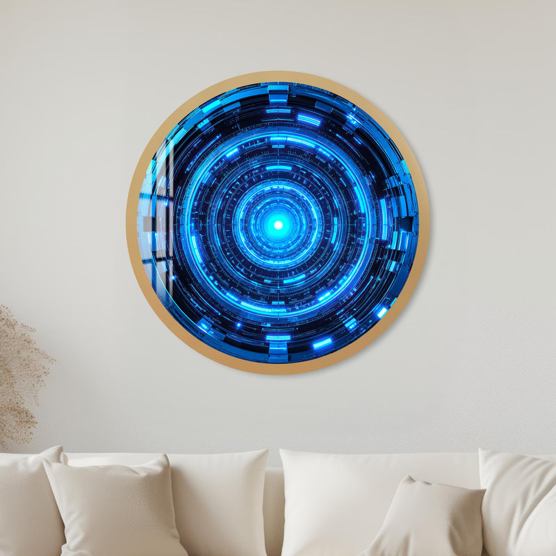 Cyber Portal with gold frame