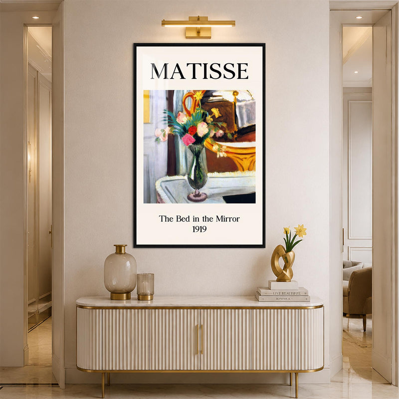 Matisse Bed In Mirror with black frame
