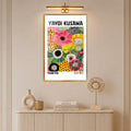Kusama Floral Tokyo with gold frame