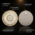 Faith Hope Charity Interfaith Medallion — tempered glass, ultra HD print, ready to hang