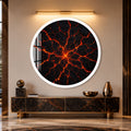 Molten Earth with white frame