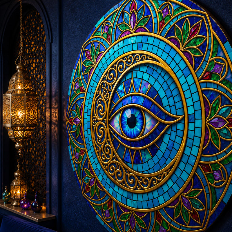 Jewelled Filigree Evil Eye lifestyle view