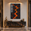 Molten Earth with white frame