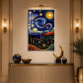 Celestial Whirlwind with silver frame